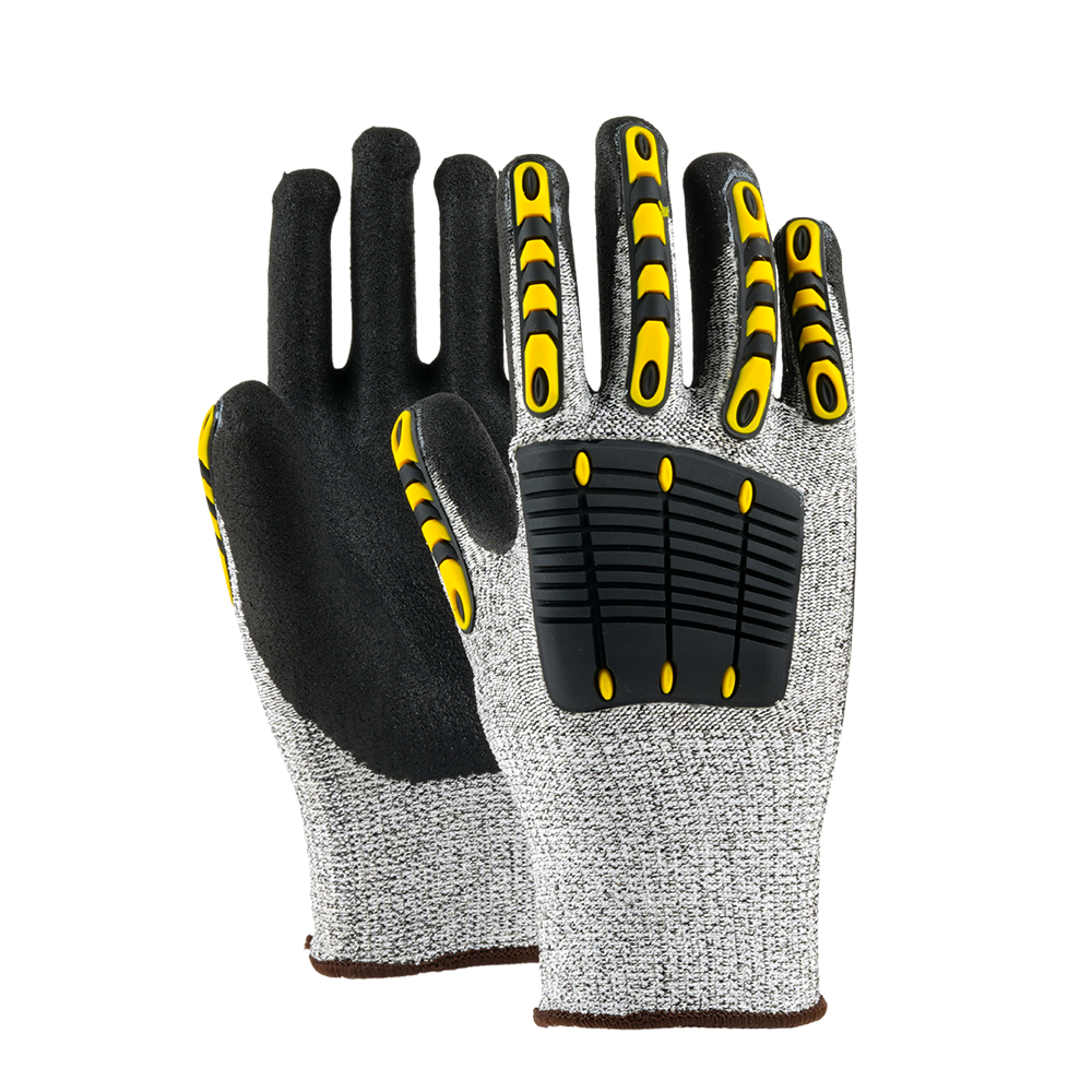 H33TDL Nitrile Coated Safety Gloves Pack of 1 I Oil Abrasion Resistant I Industrial Grip Gloves