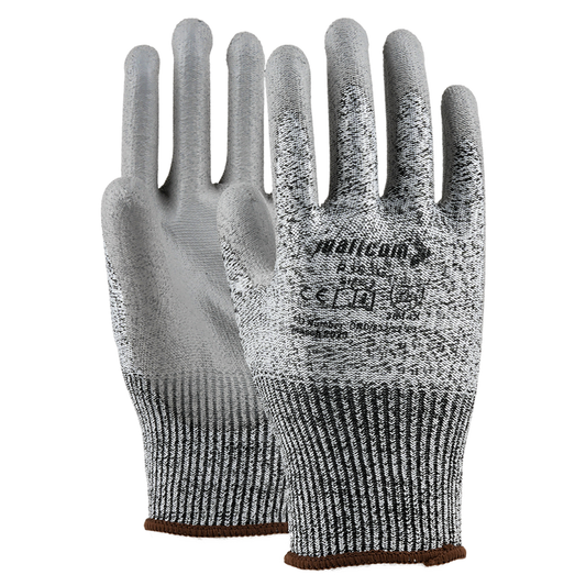 P363G Cut Resistant Safety Gloves I EN388 Certified I Pack of 2 I PU Palm Coated Gloves