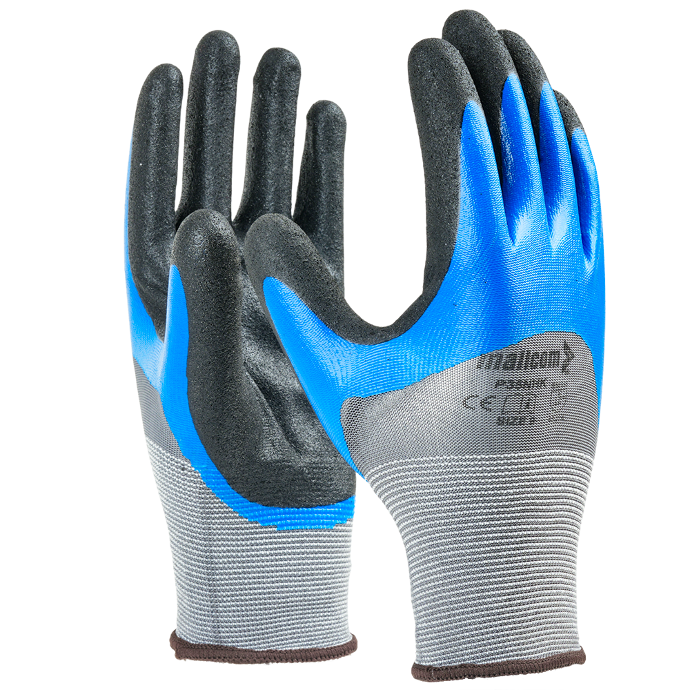 P35NHK Dual Nitrile Coated Safety Gloves Pack of 12 | Sandy Grip | Abrasion Resistant
