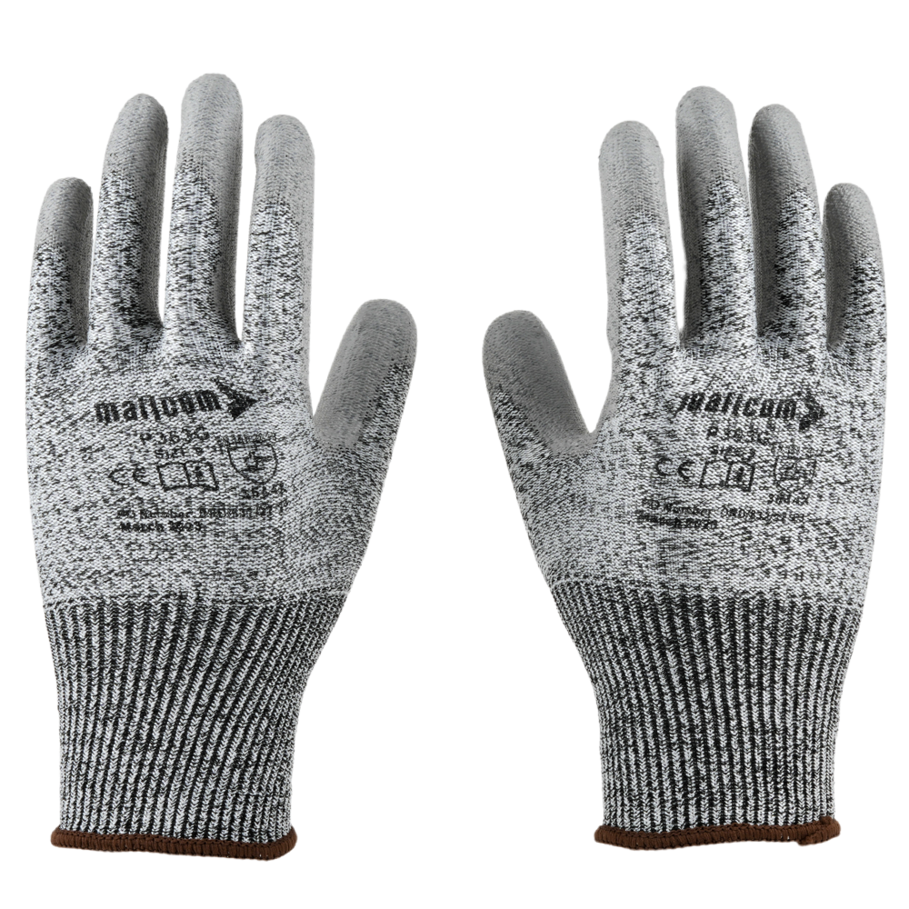 P363G Cut Resistant Safety Gloves I EN388 Certified I Pack of 2 I PU Palm Coated Gloves