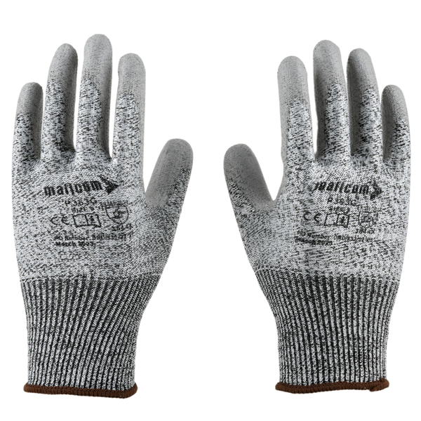 P363G Cut Resistant Safety Gloves I EN388 Certified I Pack of 2 I PU Palm Coated Gloves