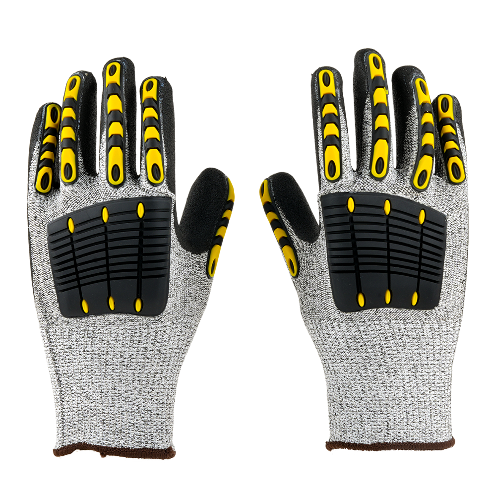 H33TDL Nitrile Coated Safety Gloves Pack of 1 I Oil Abrasion Resistant I Industrial Grip Gloves