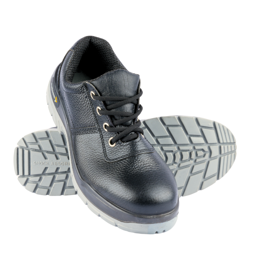PAMPAS S1 BG DD Safety Shoes I EN ISO Certified I Steel Toe Protection I Barton Grain Leather I Double Density PU Sole