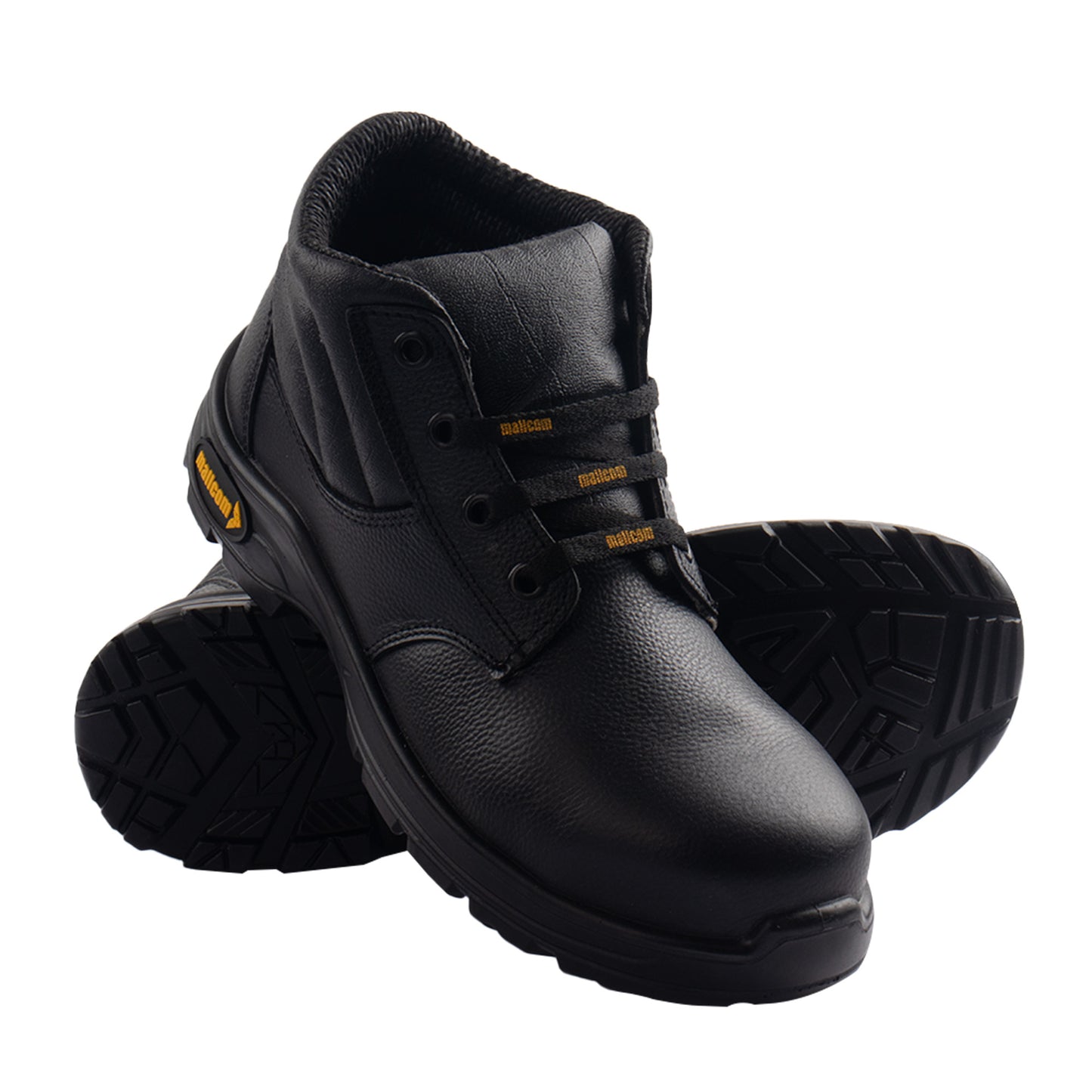 Mallcom Docker S1 EN ISO 20345 Certified low Ankle Safety Shoes | Steel Toe PU Sole I Anti-Static Industrial Work Shoes