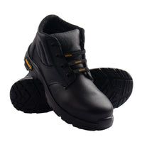 Mallcom Docker S1 EN ISO 20345 Certified low Ankle Safety Shoes | Steel Toe PU Sole I Anti-Static Industrial Work Shoes