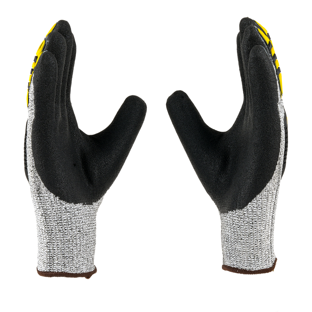 H33TDL Nitrile Coated Safety Gloves Pack of 1 I Oil Abrasion Resistant I Industrial Grip Gloves