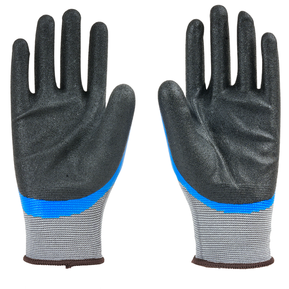 P35NHK Dual Nitrile Coated Safety Gloves Pack of 12 | Sandy Grip | Abrasion Resistant
