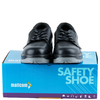 COUGAR EN ISO Certified Steel Toe Safety Shoes I Slip & Oil Resistant Double Density PU Sole I Antistatic Leather Work Shoes