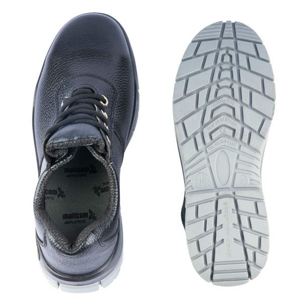 PAMPAS S1 BG DD Safety Shoes I EN ISO Certified I Steel Toe Protection I Barton Grain Leather I Double Density PU Sole