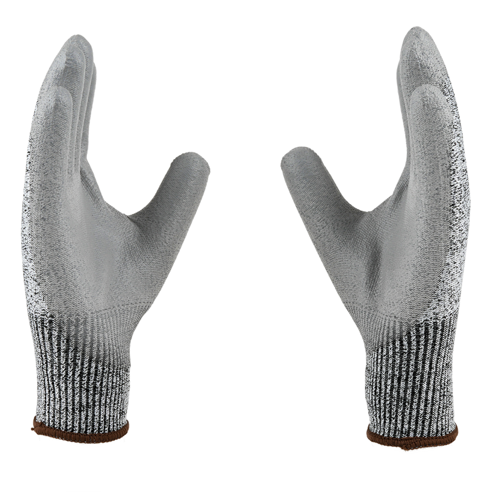 P363G Cut Resistant Safety Gloves I EN388 Certified I Pack of 2 I PU Palm Coated Gloves