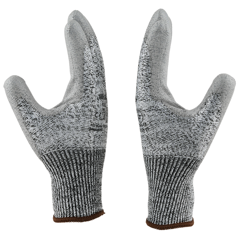 P363G Cut Resistant Safety Gloves I EN388 Certified I Pack of 2 I PU Palm Coated Gloves