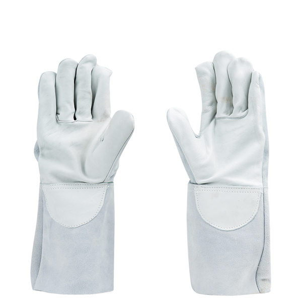 Mallcom F234 Leather Welding Gloves Pack of 4 I Heat Resistant Safety Gloves Spark & Flame Protection I Industrial Welding Use (Copy)