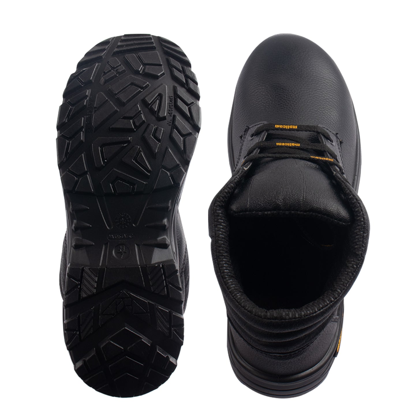 Mallcom Docker S1 EN ISO 20345 Certified low Ankle Safety Shoes | Steel Toe PU Sole I Anti-Static Industrial Work Shoes