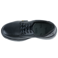COUGAR EN ISO Certified Steel Toe Safety Shoes I Slip & Oil Resistant Double Density PU Sole I Antistatic Leather Work Shoes