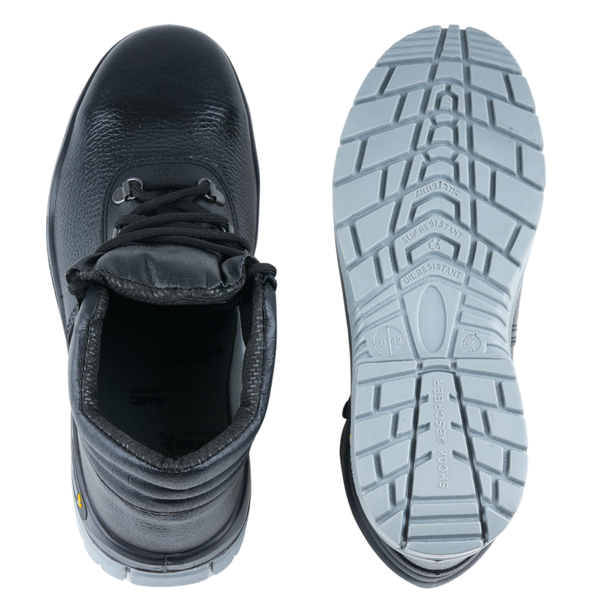 PALLAS S1 BG DD Safety Shoes I EN ISO Certified I Steel Toe Protection I Barton Grain Leather I Double Density PU Sole