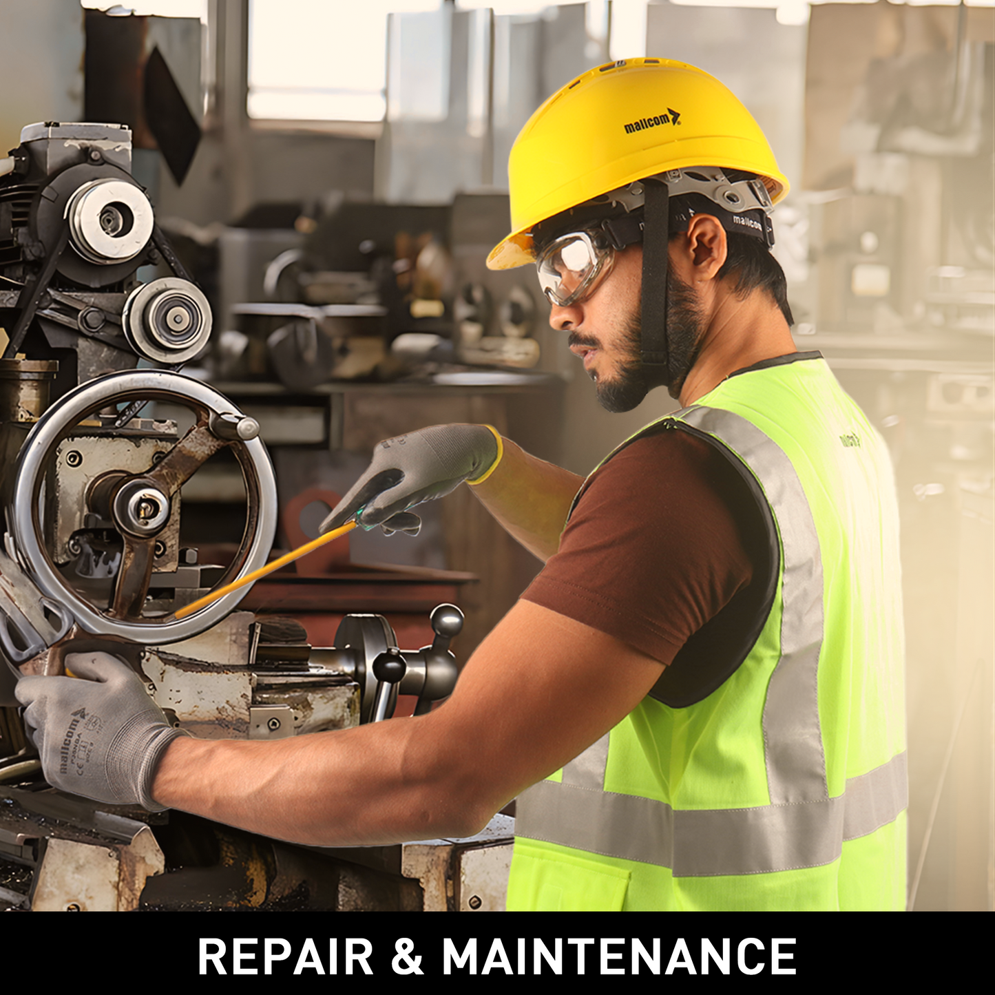 
Mallcom safety goggles for repair and maintenance work and protection against dust and flying debris