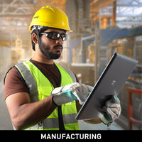 Mallcom Altair safety goggles for manufacturing work and industrial eye protection.

