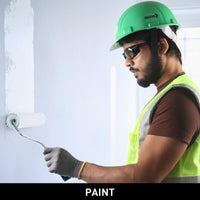 Mallcom Altair protective eyewear for painting work and protection against paint splashes and airborne particles.
