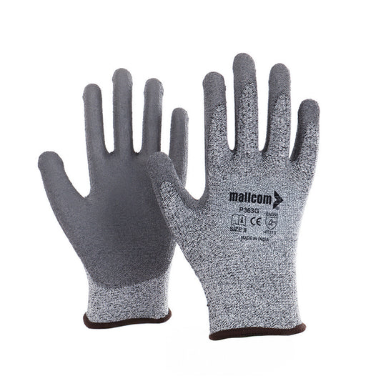 P313G PU Coated Work Gloves I EN Certified I 13 Gauge Seamless I Precision Grip Safety Gloves