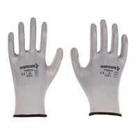Mallcom P25NGA EN388 Certified Nitrile Coated Safety Gloves Pack of 12 I Oil Abrasion Resistant Grip Gloves I Industrial Use