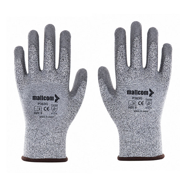 P313G PU Coated Work Gloves I EN Certified I 13 Gauge Seamless I Precision Grip Safety Gloves