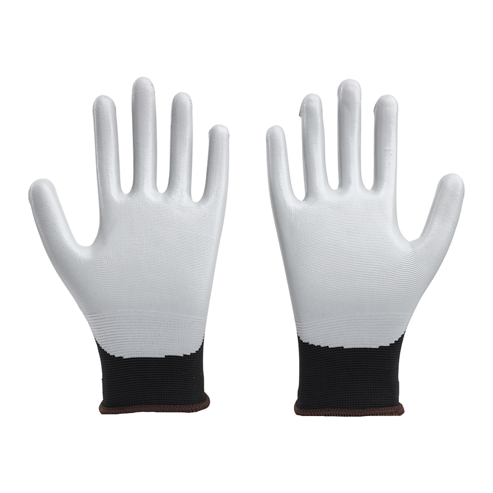 P55NGA Nitrile Coated Safety Gloves Pack of 12 I Oil Abrasion Resistant I Industrial Grip Gloves