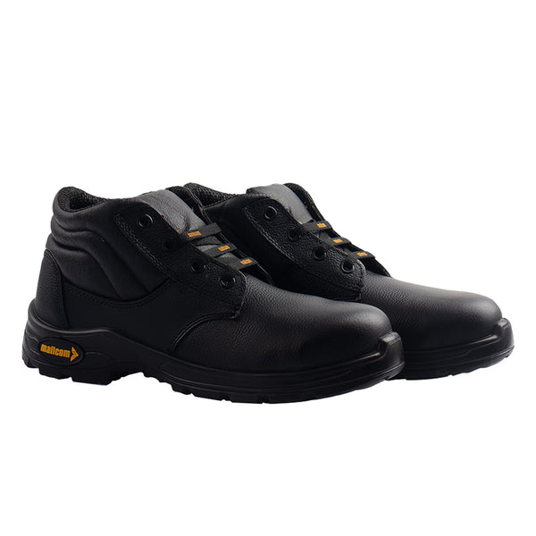 Docker S1 EN ISO 20345 Certified High Ankle Safety Shoes | Steel Toe PU Sole I Anti-Static Industrial Work Shoes