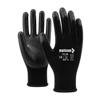 P513B PU Coated Safety Gloves Pack of 12 I Smooth Finish Grip I Lightweight Polyester Work Gloves