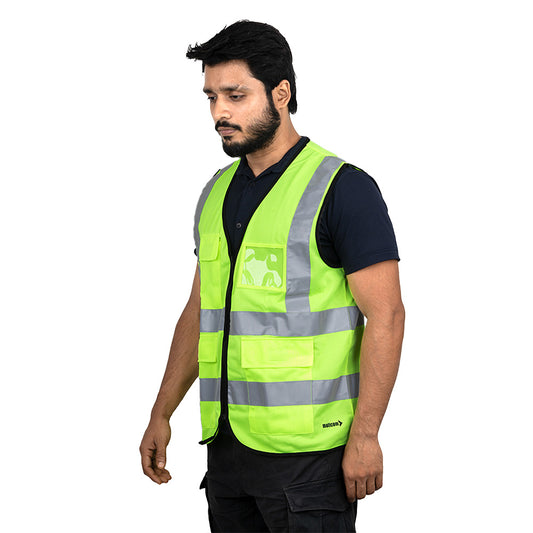 PROCLO 71 Reflective Safety Vest EN 20471 I Lightweight Polyester I Industrial Workwear