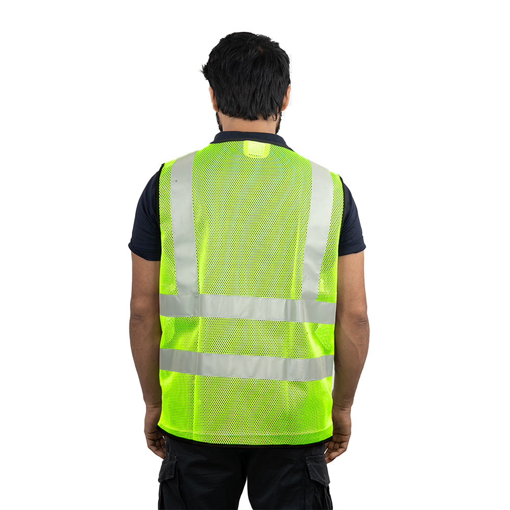 PROCLO 61 Reflective Safety Vest I 120 GSM Polyester I Construction Traffic Use