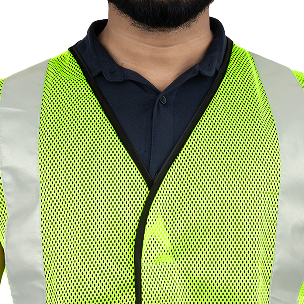 PROCLO 61 Reflective Safety Vest I 120 GSM Polyester I Construction Traffic Use