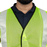 PROCLO 61 Reflective Safety Vest I 120 GSM Polyester I Construction Traffic Use