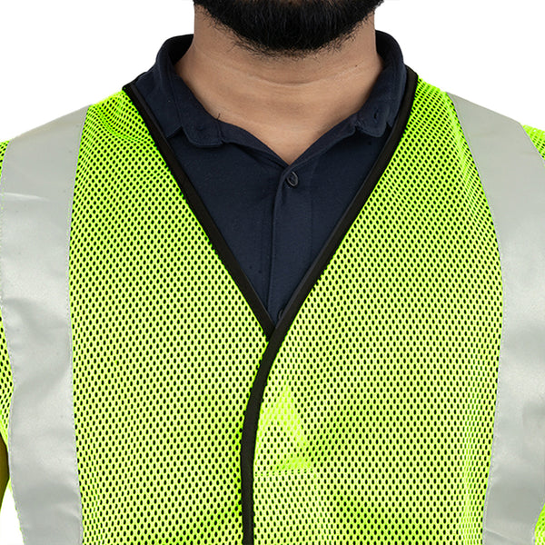 PROCLO 61 Reflective Safety Vest I 120 GSM Polyester I Construction Traffic Use