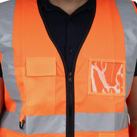 PROCLO 31 High Visibility Reflective Safety Jacket I Polyester Workwear Vest I Industrial Use