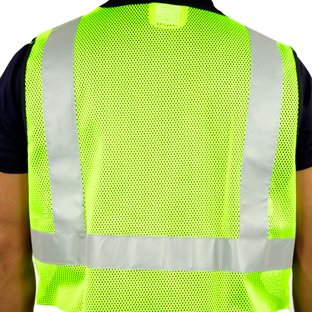 PROCLO 61 Reflective Safety Vest I 120 GSM Polyester I Construction Traffic Use