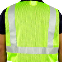 PROCLO 61 Reflective Safety Vest I 120 GSM Polyester I Construction Traffic Use