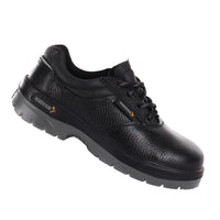 Right-side view of Civet brown high ankle safety boots with lace-up design and durable outsole.