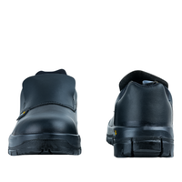 Back view of Cymric safety shoes showing heel support and rear construction design.
