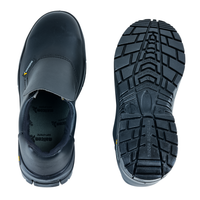 Outsole view of Cymric safety shoes showing the antiskid tread pattern and durable PU sole design.