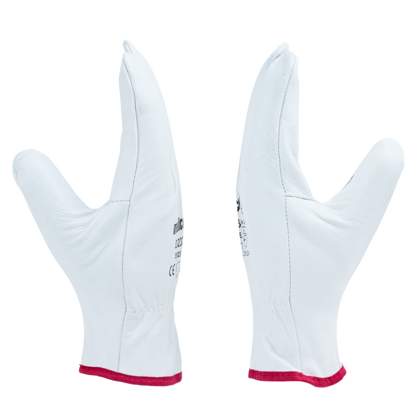 Back-to-back view of D232 safety gloves showcasing overall design, durability, and protective features.