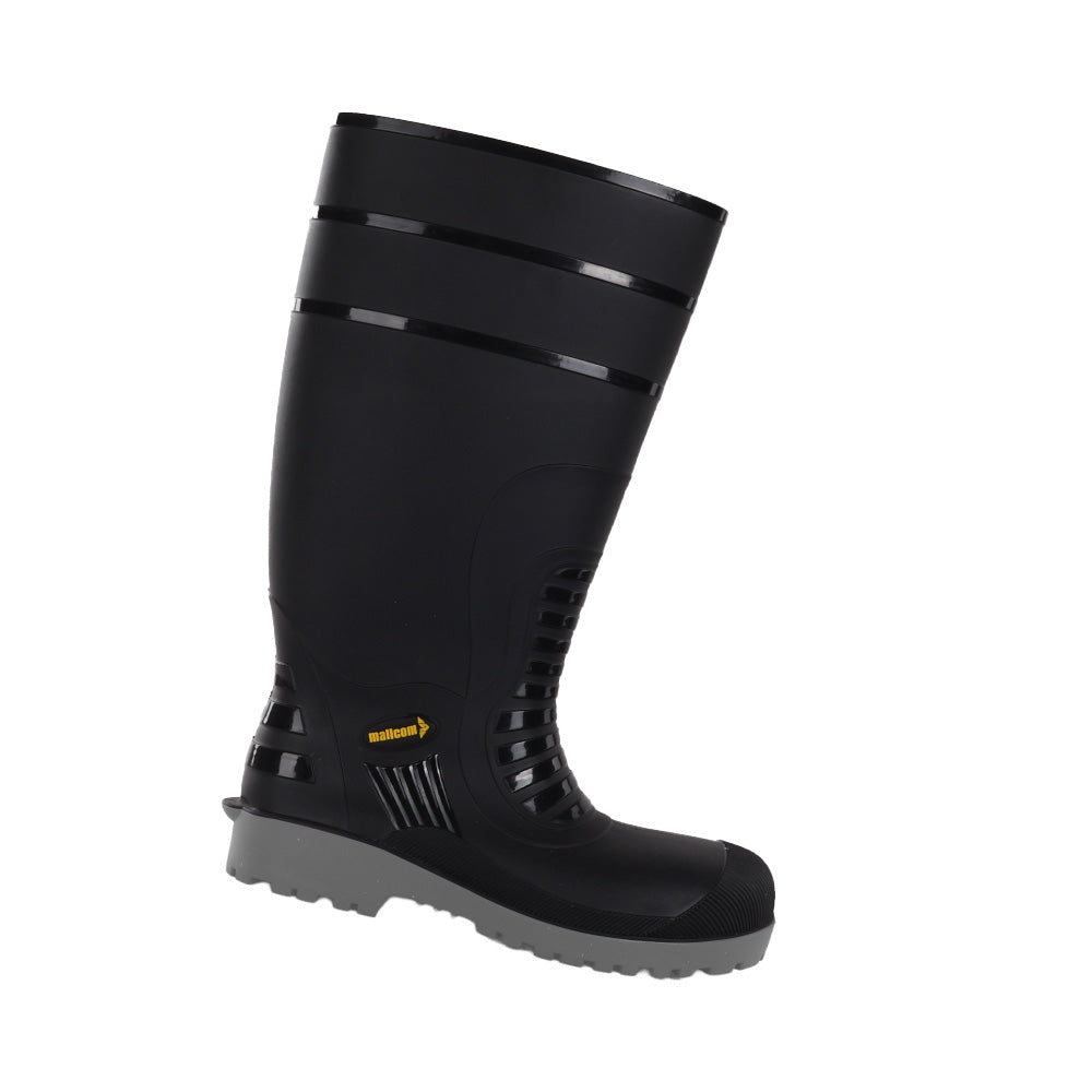 DALFON Composite Toe PVC Rain Safety Boots I Slip Resistant Waterproof Impact Resistant Work Boots I Industrial Use