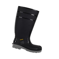 DALFON Composite Toe PVC Rain Safety Boots I Slip Resistant Waterproof Impact Resistant Work Boots I Industrial Use
