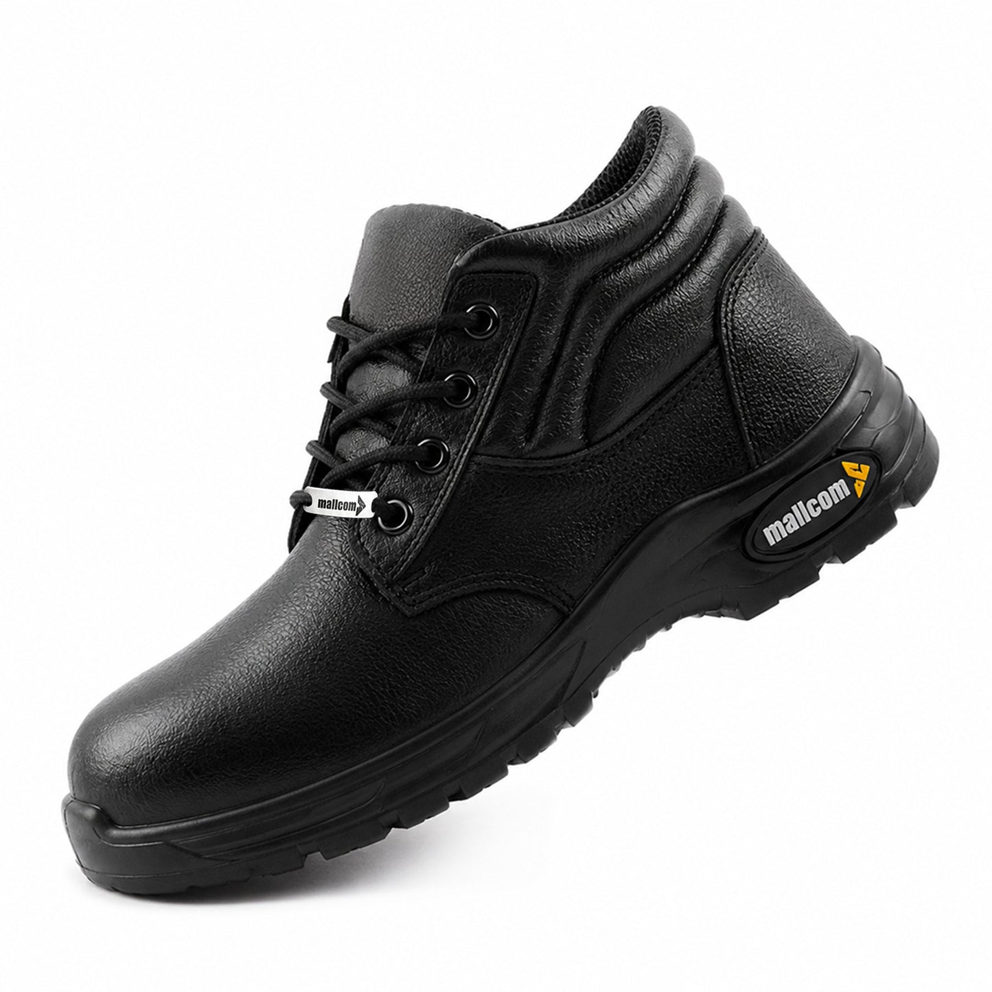Docker S1 EN ISO Certified High Ankle Safety Shoes | Steel Toe PU Sole I Anti-Static Industrial Work Shoes