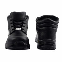 Docker S1 EN ISO Certified High Ankle Safety Shoes | Steel Toe PU Sole I Anti-Static Industrial Work Shoes