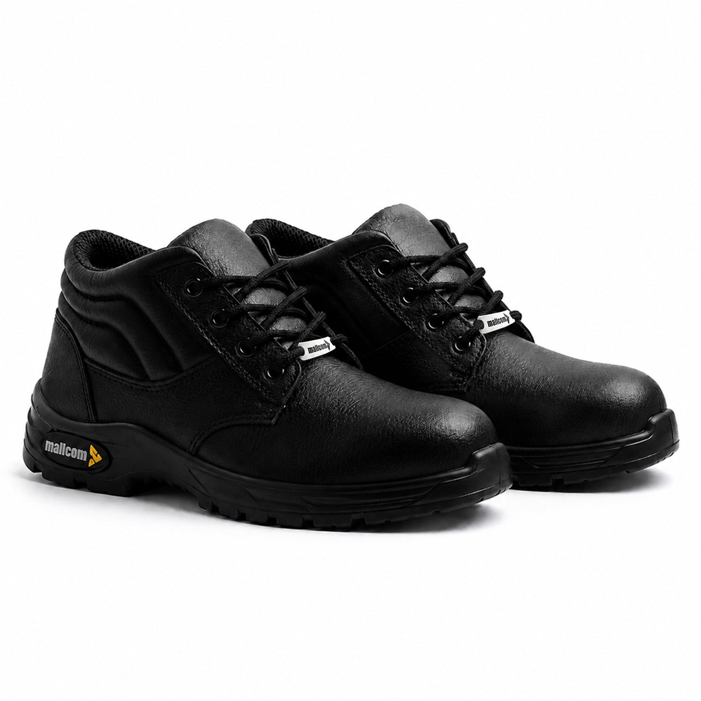 Docker S1 EN ISO Certified High Ankle Safety Shoes | Steel Toe PU Sole I Anti-Static Industrial Work Shoes
