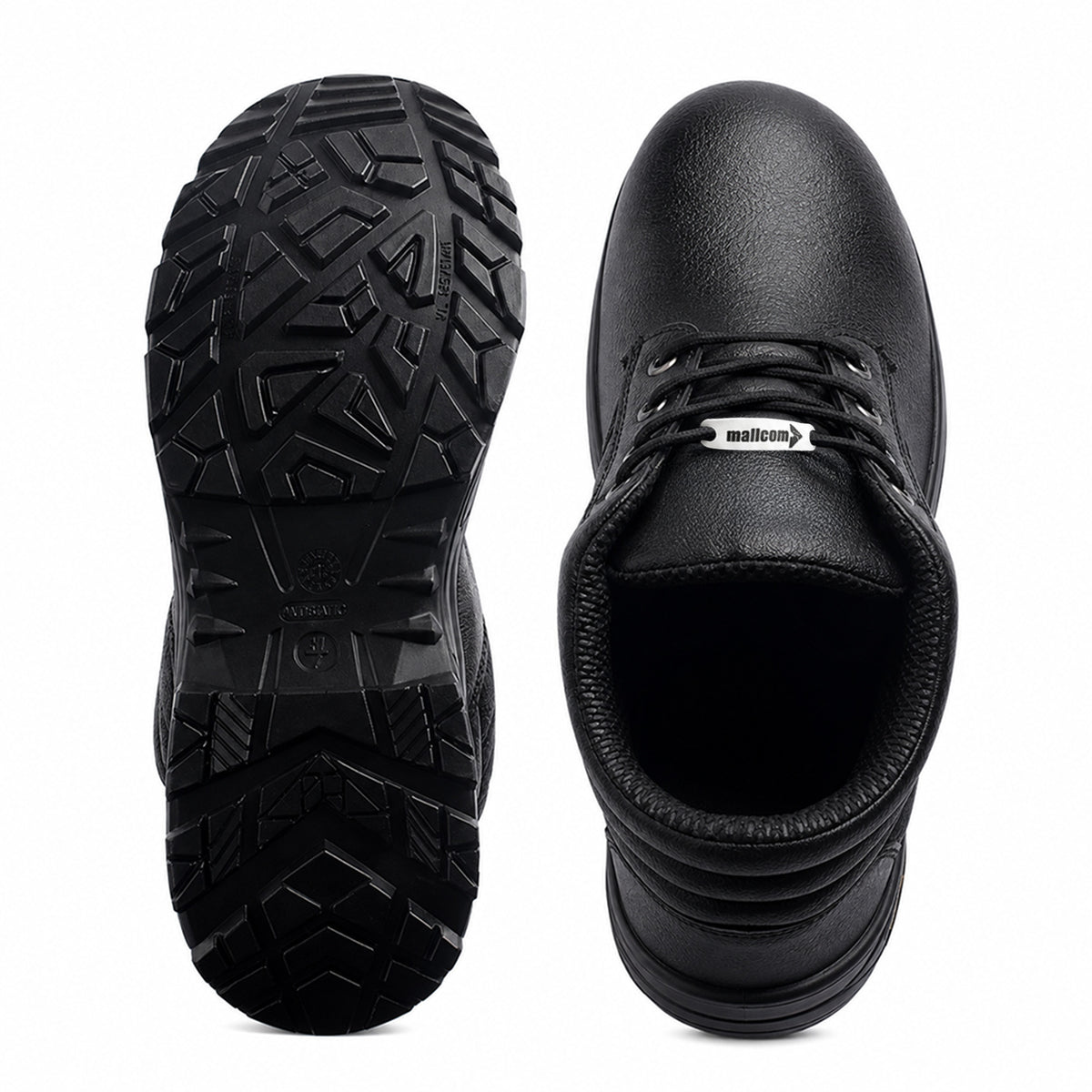 Docker S1 EN ISO Certified High Ankle Safety Shoes | Steel Toe PU Sole I Anti-Static Industrial Work Shoes