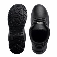 Docker S1 EN ISO Certified High Ankle Safety Shoes | Steel Toe PU Sole I Anti-Static Industrial Work Shoes