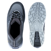 Outsole view of Freddie H22 low ankle safety shoes showing the slip-resistant tread pattern and durable sole design.