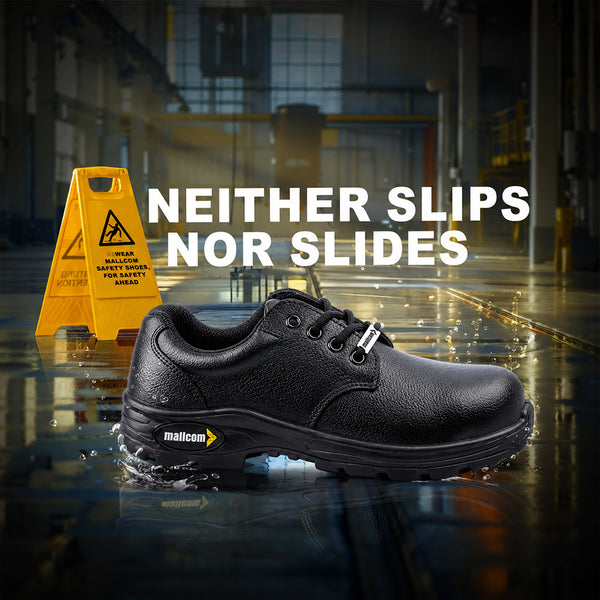 Doxle S1 EN ISO Certified low Ankle Safety Shoes | Steel Toe PU Sole I Anti-Static Industrial Work Shoes