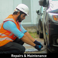 Jasper II white safety helmet suitable for repairs and maintenance tasks requiring reliable head protection.